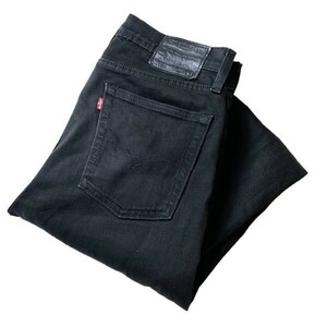 人気モデル! Levi's リーバイス 510 BIG E ローライズ テーパード スリム スキニージーンズ デニムパンツ ブラック 黒 W31 メンズ