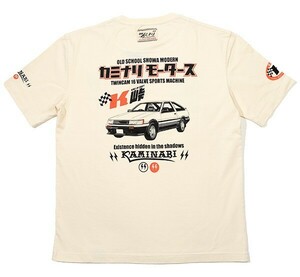 カミナリモータース/AE-86レビン/Tシャツ/ホワイト/XXL/KMT-238/エフ商会/テッドマン