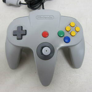 【NINTENDO64 コントローラー 3個セット】任天堂 ロクヨン グレー ブルー グリーン 動作確認済 中古品の画像2