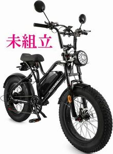  unused SPTEBIK electromotive bicycle fatbike 20 -inch very thick tire turn signal rearview mirror 500W motor 48V10Ah public road mileage un- possible 