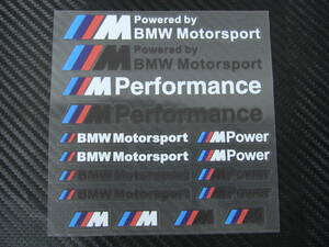 新着！限定！最新！NEW BMW M モータースポーツ　Mパフォーマンス　クリヤーステッカーセット M1 M3 M5 M6