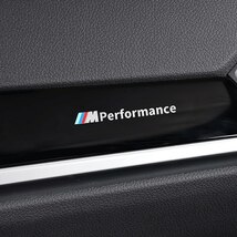 新着!　限定！最新！　NEW BMW M　パフォーマンス　アルミステッカー　２枚セット　ダッシュボード　コンソールパネル_画像1