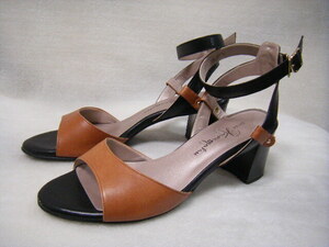 kanematsu* tea × black sandals 13071*25.0*...