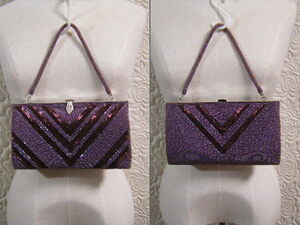  chopsticks ..* purple beads bag 12926* party * Japanese clothes * stylish 