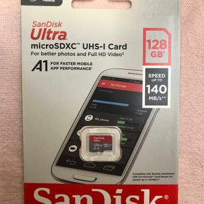 SanDisk (サンディスク) 128GB Ultra microSDXC UHS-I メモリーカード - 最大140MB/秒