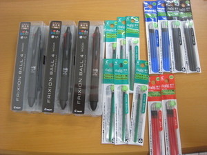 未開封　３本と替付　パイロット フリクションボール4ウッド PILOT FRIXION BALL4 WOOD消せる ボールペン0.5mm LKFB-3SEF-DG未使用未開封