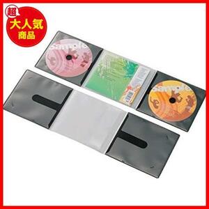 ★CD_2枚収納10枚パック_単品★ エレコム ディスクケース 省スペース CD DVD 2枚収納 10枚パック ブラック CCD-DP2C10BK