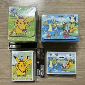 韓国限定 ポケモンカード デッキケース ２種 スリーブ ２種