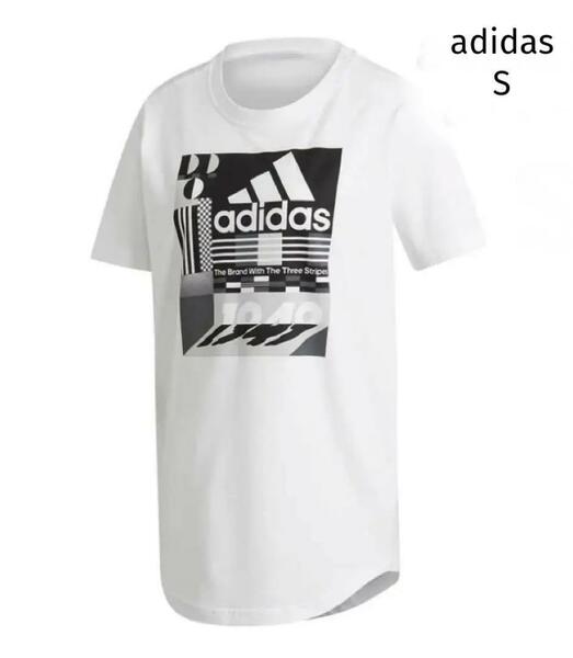 adidas アディダス Tシャツ マストハブ グラフィック 綿 古着 S