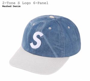 Supreme 2-Tone S Logo 6-Panel デニム 2024SS