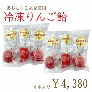 アイスりんご飴 プレーン あおもり乙女 ミニふじりんご 6個入り 冷凍便【9300】