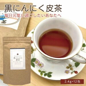 【黒にんにく皮茶PG】 チャック付き ティーパック 国産 青森県産 黒にんにく 皮茶 人参 ゴボウ 椎茸 プロテオグリカン 送料無料【702８】