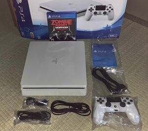 ★美品 SONY PS4 PlayStation4「CUH-2200A B02(グレイシャーホワイト)500GB」★