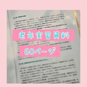 老年実習　老年看護　看護過程　老年看護過程　アセスメント　事前学習