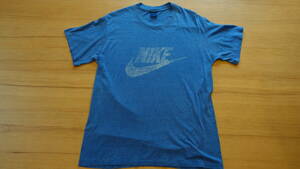 16.80年代ナイキ USA製 ブルー系 ビンテージ XL Tシャツ NIKEプリント　紺タグ アメリカ製 オリジナル 