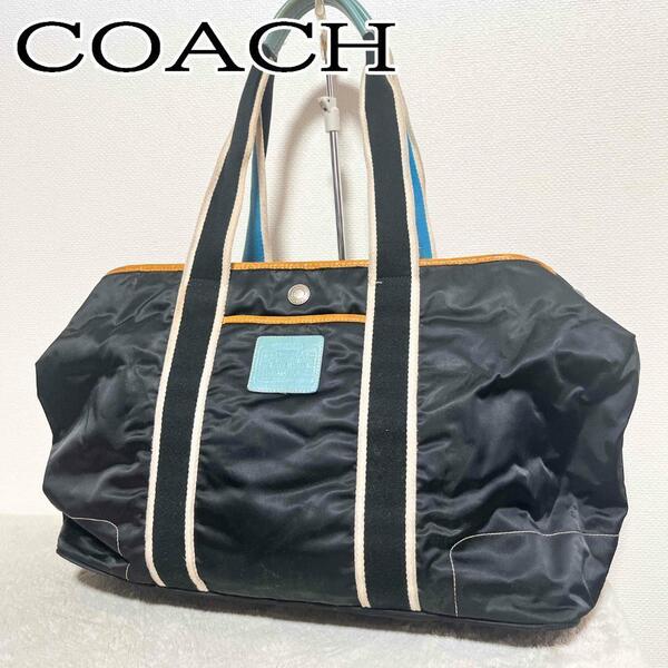 レアCOACH コーチセミショルダーバッグトートバッグブラック黒