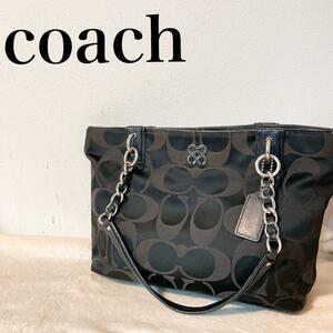 レアCOACH コーチセミショルダーバッグトートバッグシグネチャー総柄