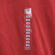 デッドストック 00's オールドネイビー コットン リンガー Tシャツ 半袖 (XXL) エンジ系×紺 無地 00年代 旧タグ ギャップ OLD NAVY 2_画像5