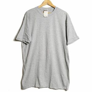 デッドストック 90's USA製 カルバンクライン ネップ入り クルーネック コットン Tシャツ 半袖 (XL) 霜降り灰 アメリカ製 旧タグ オールド