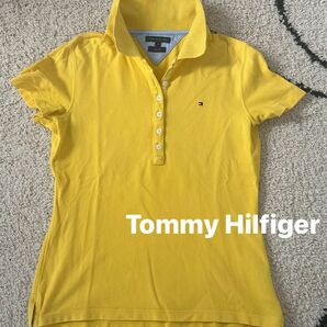 TOMMY HILFIGER トミーヒルフィガー ポロシャツ S イエロー 半袖ポロシャツ