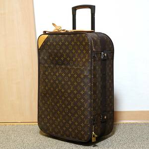 １円スタート LOUIS VUITTON ルイヴィトン モノグラム ぺガス55 キャリーバッグ スーツケース 旅行 トラベル ボストンバッグ YW167