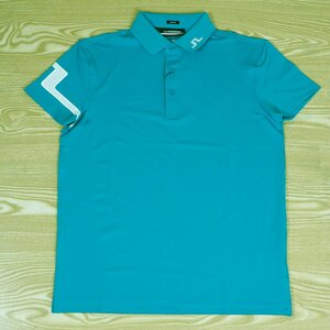 人気J.LINDEBERG J. リンドバーグ ゴルフ メンズ 半袖 ポロシャツ●グリーン XL