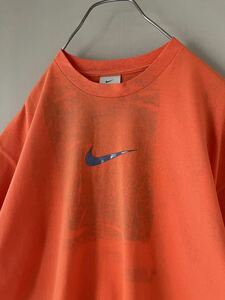 218 メキシコ製 ヴィンテージ NIKE プリント スウォッシュ ナイキ 半袖 Tシャツ サイズ XL 実寸参照