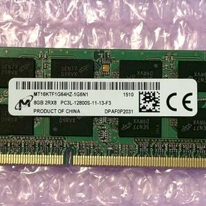 Micron DDR3L-1600 (PC3L-12800) 8GB メモリ 204 ピン MT16KTF1G64HZ-1G6N1 送料込みの画像1