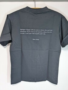 新品未使用 Tシャツ 日本製 made in japan 20SS-T033 size F 綿100％ ブラック