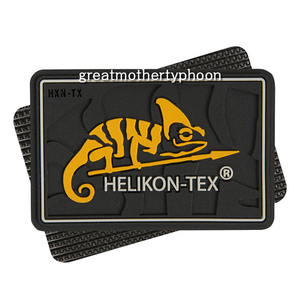 送料コミ追跡アリ◆新品◆ヘリコンテックス ベルクロ ロゴパッチ ブラック★ポーランド HELIKON-TEX Velcro Logo Patch Black