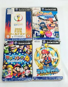 【中古】NGC ゲームキューブ ソフト　セット マリオパーティ　ファミスタ　FIFA　Nintendo　ニンテンドー　5829-7G