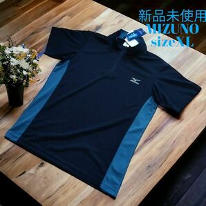 新品/XL ミズノ 吸汗速乾 メンズ ハーフジップ Ｔシャツ スポーツウェア