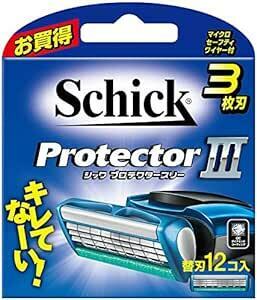 Schick(シック) プロテクタースリー 3枚刃 替刃 (12コ入) 髭剃り カミソ