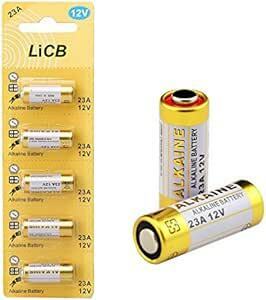 LiCB 5本セット 23A 12V アルカリ電池【MS21、23AE、23A、A23、V23GA、MN21、LRV8-1BP、1