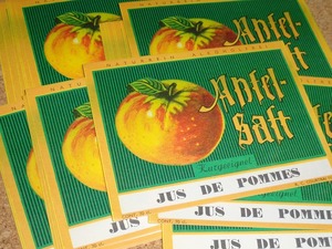  Germany Apple juice label 30 sheets 