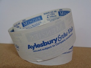  England roll ticket Aylesbury & the Vale