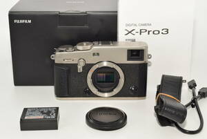 【特上品】 富士フイルム(FUJIFILM) ミラーレス一眼カメラ X-Pro3 DRシルバー 防塵防滴耐低温 FX-X-PRO3ーDS　#7107
