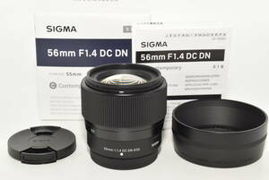 【極上品】 シグマ(Sigma) SIGMA シグマ 富士フイルム Xマウント レンズ 56mm F1.4 DC DN APS-C Contemporary ミラーレス 専用　#7146