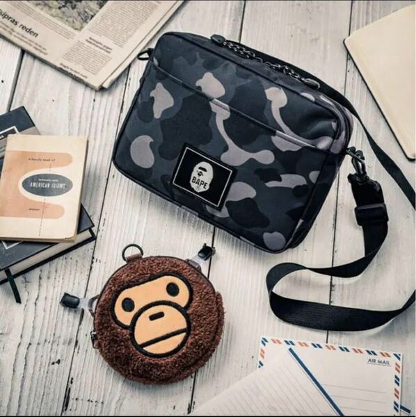 BAPE KIDS A BATHING APE ショルダー&マイロポーチ　宝島社付録