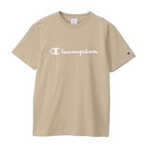 TE/ Champion （チャンピオン）ショートスリーブTシャツ ベージュ C3-X358　XLサイズ 