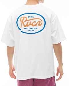 MO/RVCA (ルーカ)Mサイズ OVAL SCRIPT Ｔシャツ WHT BE04A234