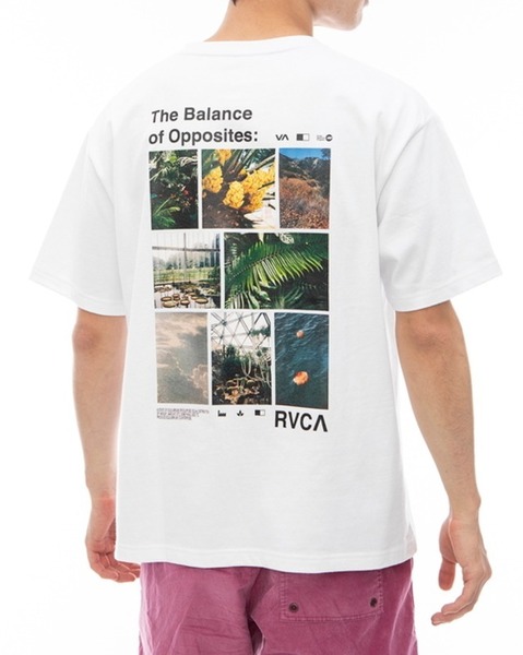 TE/ RVCA TEXTBOOKMID Ｔシャツ BE04A241 ホワイト Lサイズ