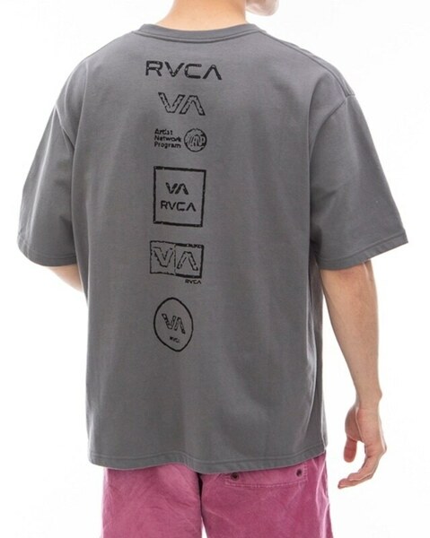 TE/RVCA (ルーカ)Mサイズ ALL LOGO Ｔシャツ SMK BE04A236 Ｍサイズ