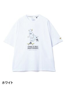 MO/（What it isNt）ART BY MARKGONZALES 】マークゴンザレス ゴーストライドBIGTシャツ WHT(06) Mサイズ 2H7-14334