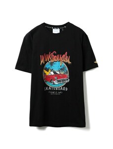 MO/（What it isNt）ART BY MARKGONZALES 】アートバイ マークゴンザレス 】オープンカーエンジェルTシャツ BLK(01) XLサイズ 2H7-14331