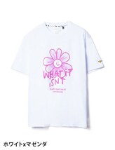 TE/（What it isNt）ART BY MARKGONZALES ペイントデイジーTシャツ WHT×RED(07) 2H7-14333 XLサイズ_画像1