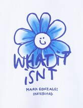 TE/（What it isNt）ART BY MARKGONZALES ペイントデイジーTシャツ WHT×RED(07) 2H7-14333 XLサイズ_画像3