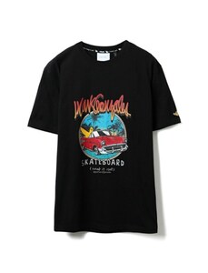 TE/（What it isNt）ART BY MARKGONZALES アートバイ マークゴンザレス オープンカーエンジェルTシャツ BLK(01) 2H7-14331　Lサイズ