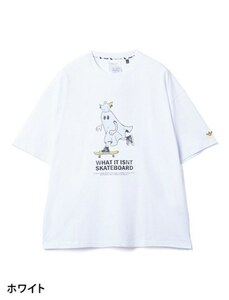 TE/（What it isNt）ART BY MARKGONZALES マークゴンザレス ゴーストライドBIGTシャツ WHT(06) 2H7-14334　Ｍサイズ