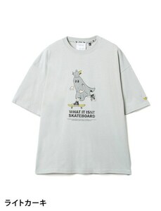 TE/（What it isNt）ART BY MARKGONZALES マークゴンザレス ゴーストライドBIGTシャツ LT-KHAKI(54) 2H7-14334 Ｍサイズ